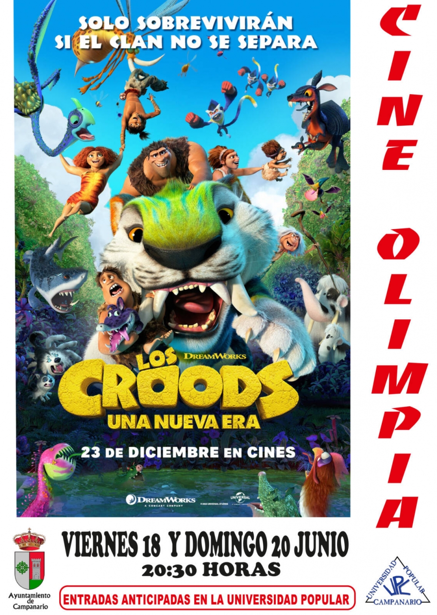 Cine: Los Croods “Una nueva era”