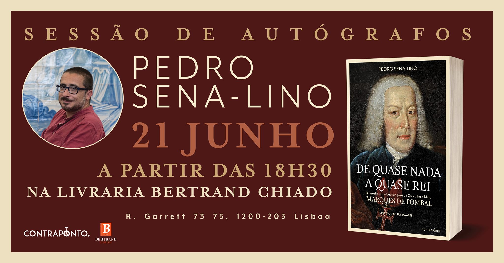 Sessão de autógrafos com Pedro Sena-Lino