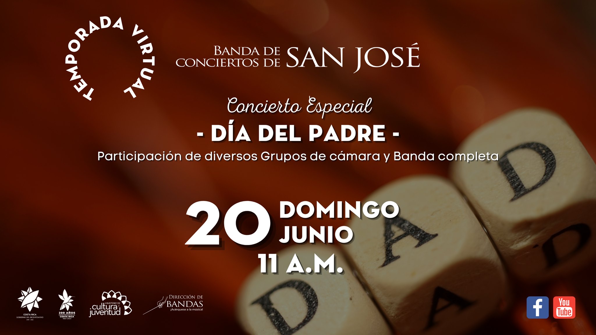 Homenaje al Día del Padre / Banda de Conciertos de San José