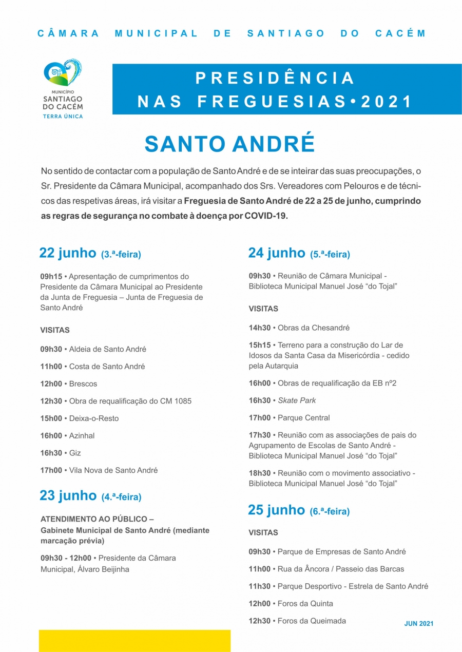 Presidência nas Freguesias 2021 – Santo André