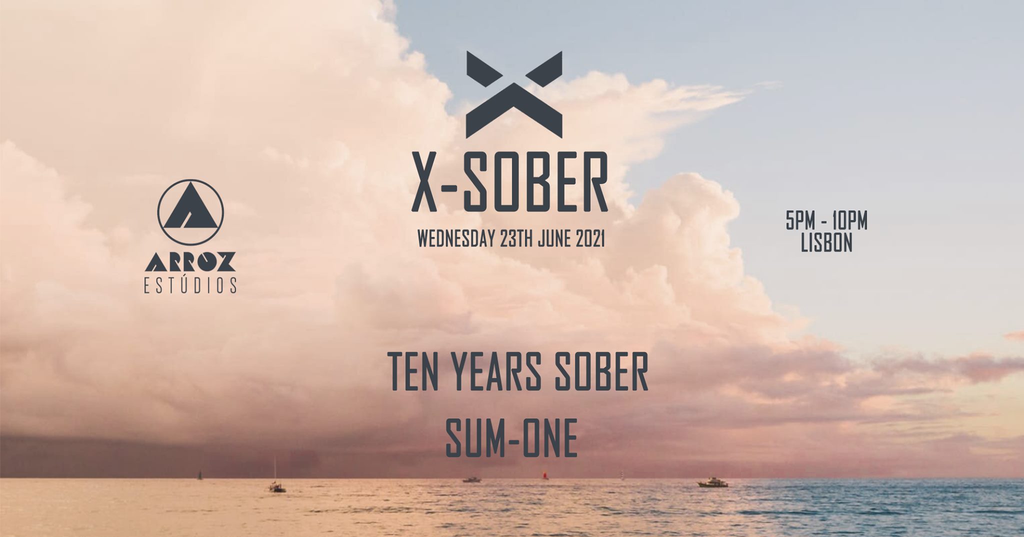X-Sober: Ten Years Sober invite Sum-One