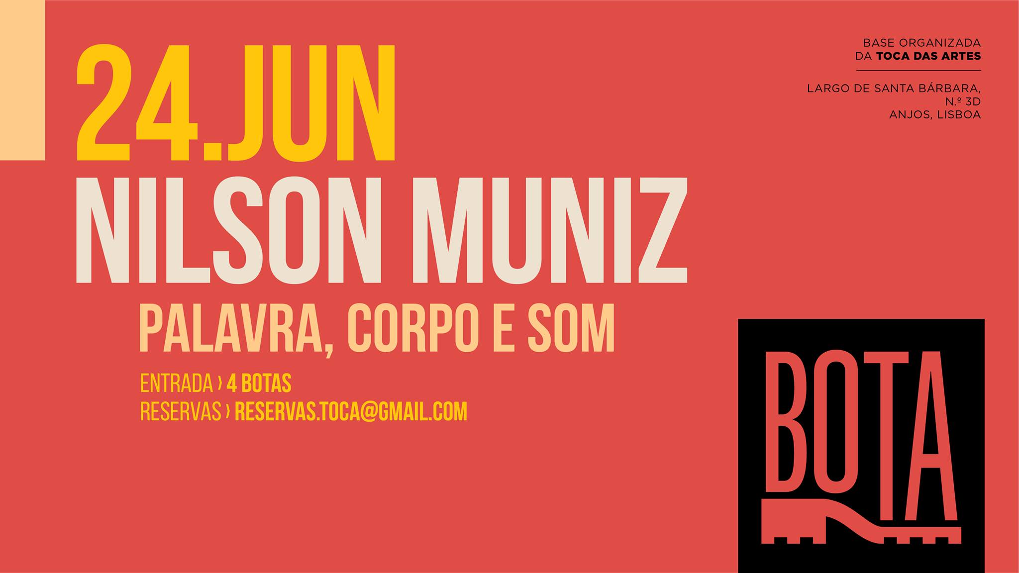Nilson Muniz - Palavra Corpo e Som @BOTA