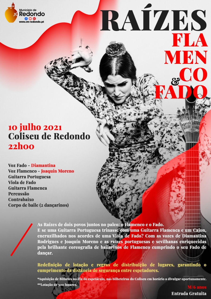 Raízes – Flamenco e Fado | 10 de julho | 22h00 | Coliseu de Redondo