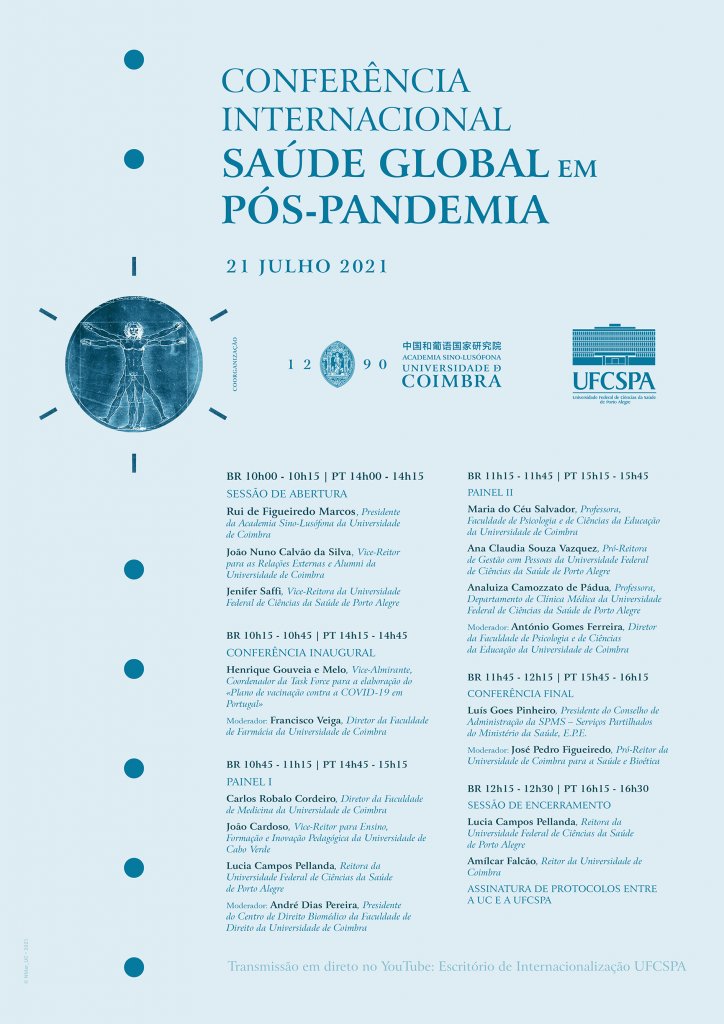 UC promove conferência internacional “Saúde Global em Pós-Pandemia” com a presença do Vice-Almirante Gouveia e Melo
