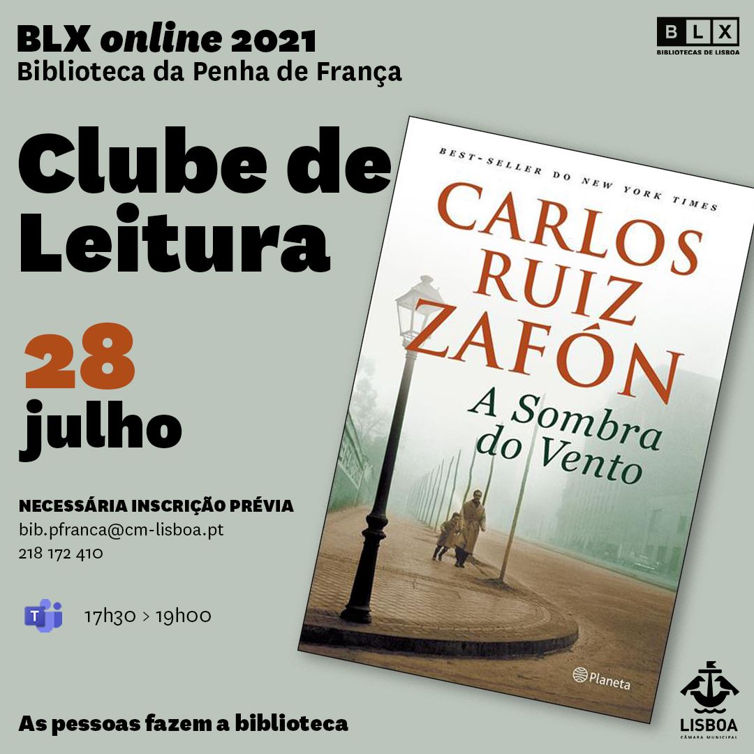 Clube de Leitura da Biblioteca Penha de França (online)