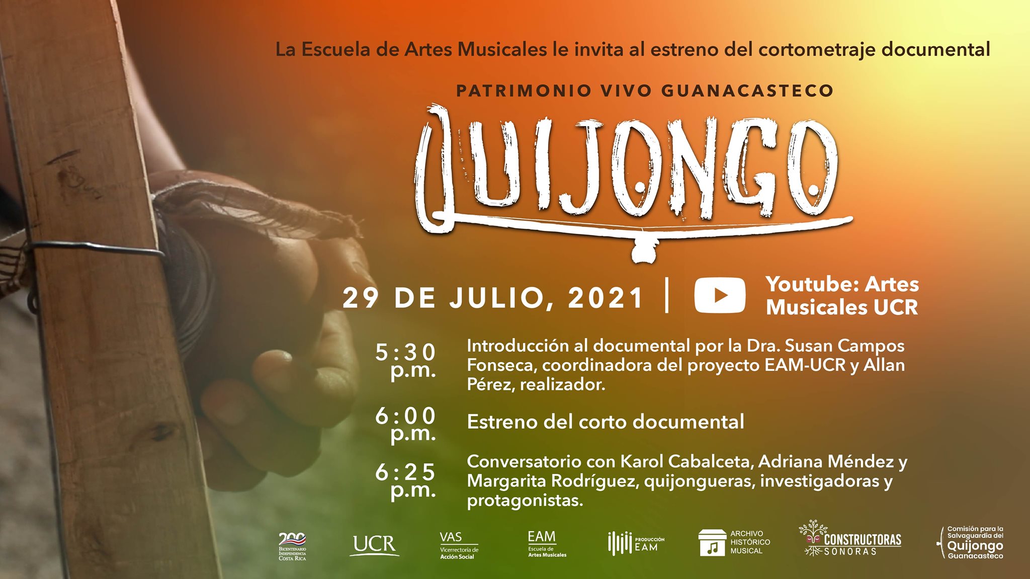 Quijongo, Patrimonio Vivo Guanacasteco (Estreno cortometraje documental)