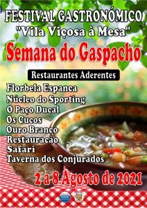 Festival Gastronómico – “Vila Viçosa à Mesa” Semana do Gaspacho 2021