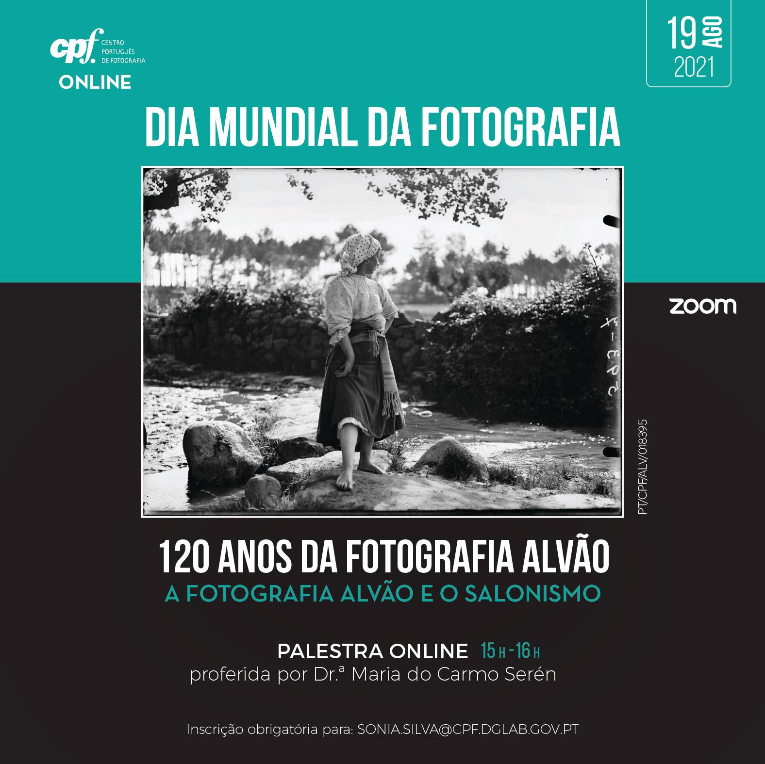 Dia Mundial da Fotografia 2021: A Fotografia Alvão e o Salonismo (palestra online)