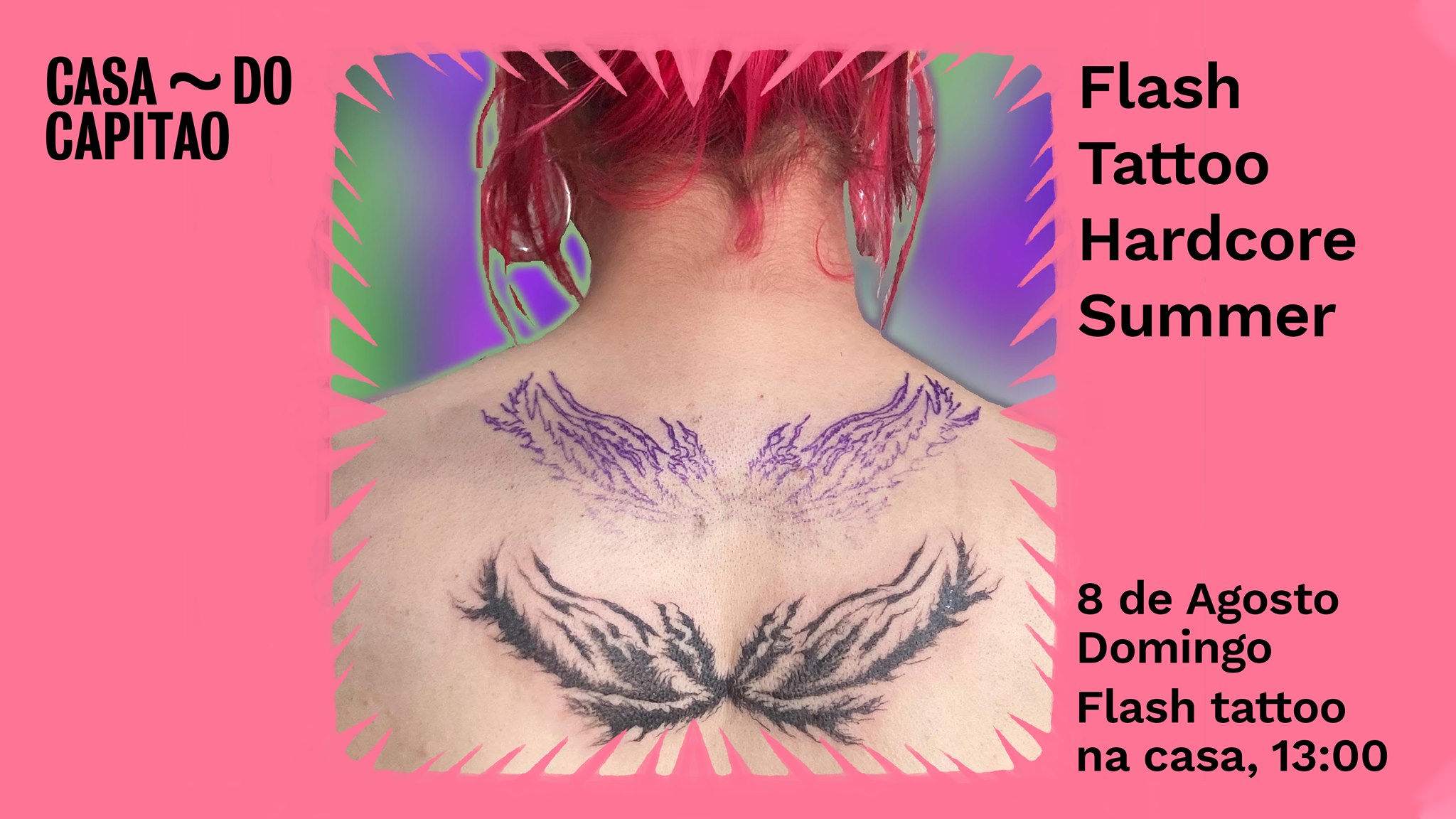 Flash Tattoo Hardcore Summer • flash tattoo na casa