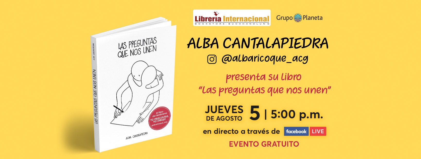 Librería Internacional presenta la obra “Las preguntas que nos unen” con su autora Alba Cantalapiedr