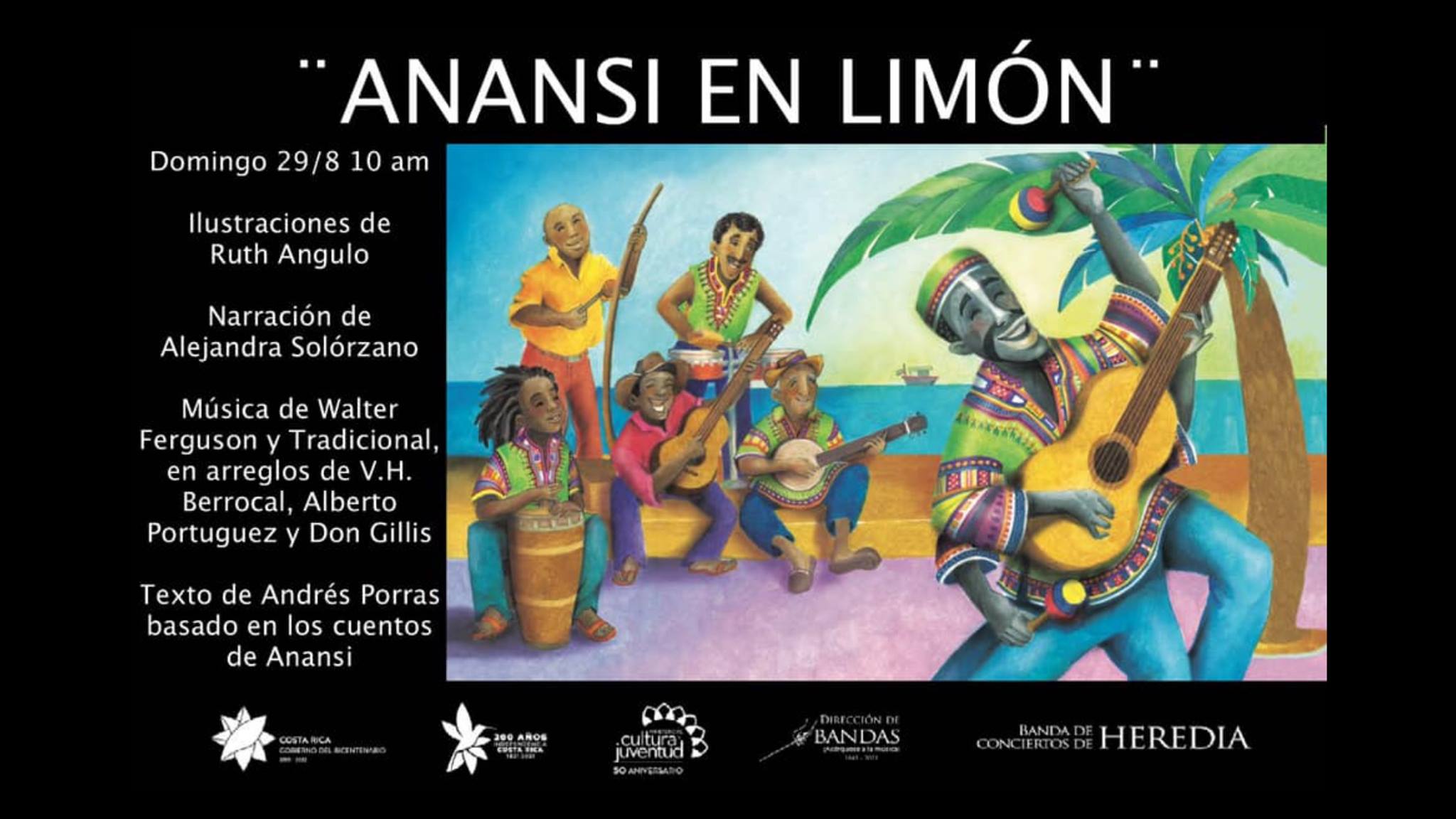 XVI Programa Temporada Virtual Concierto Especial: 'Anansi en Limón'