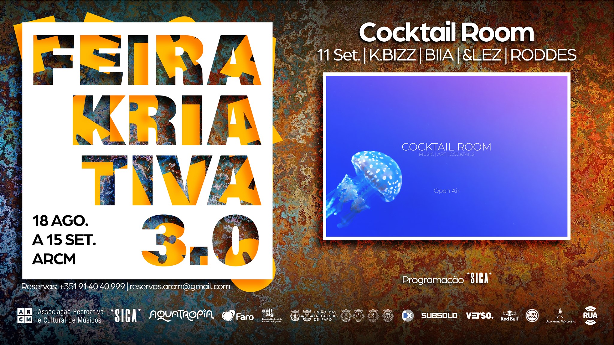 Feira Kriativa 3.0 | Cocktail Room | K.Bizz | Biia | &lez | Roddes