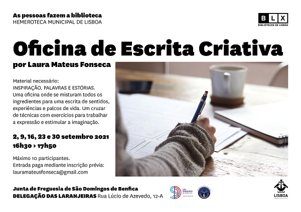 Oficina de Escrita Criativa por Laura Mateus Fonseca