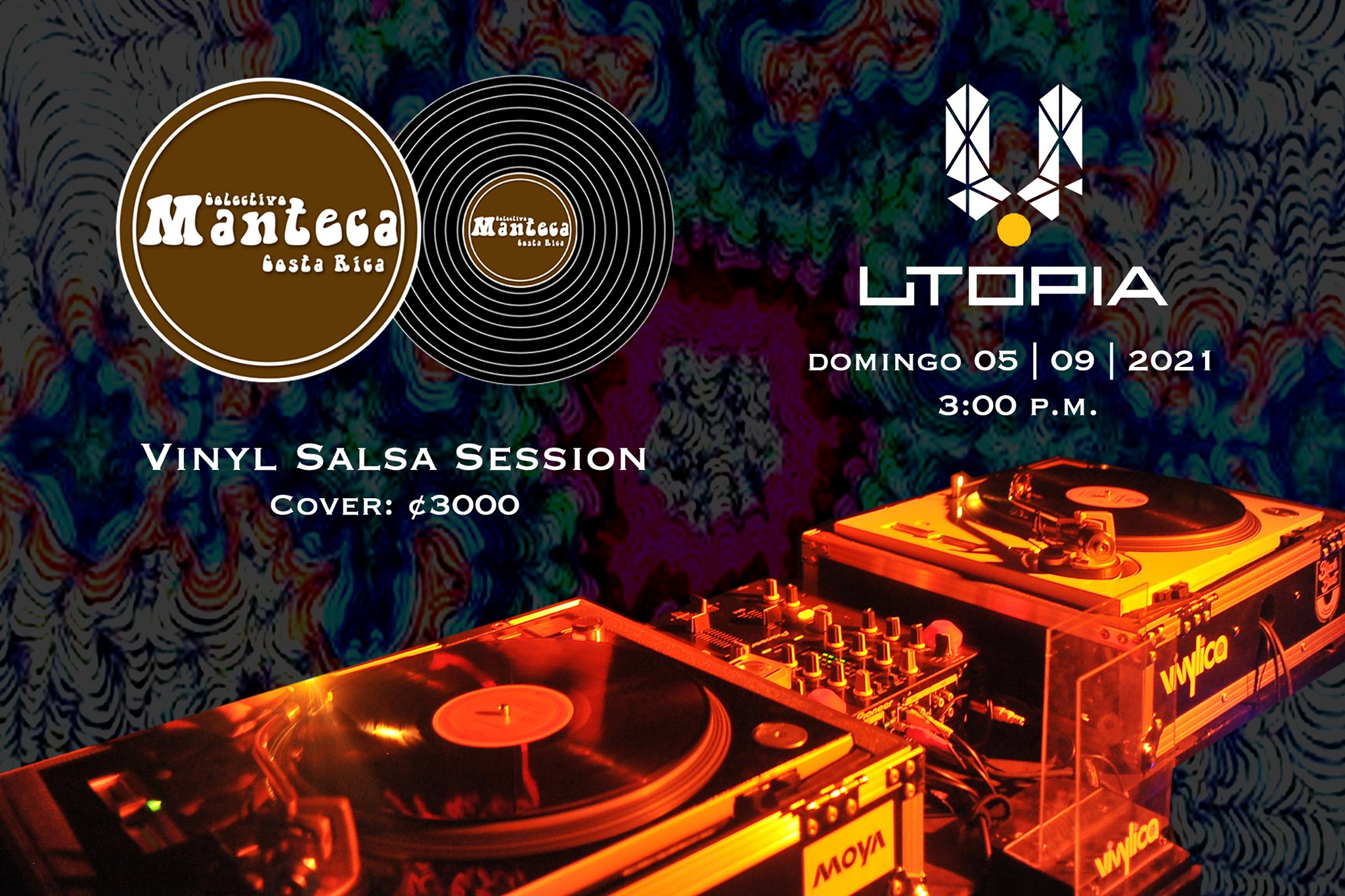 Vinyl Salsa Session en Utopía, Los Yoses, San Pedro