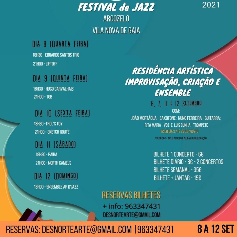 Ar d' Jazz 8 a 12 SET - Arcozelo, V. N. Gaia