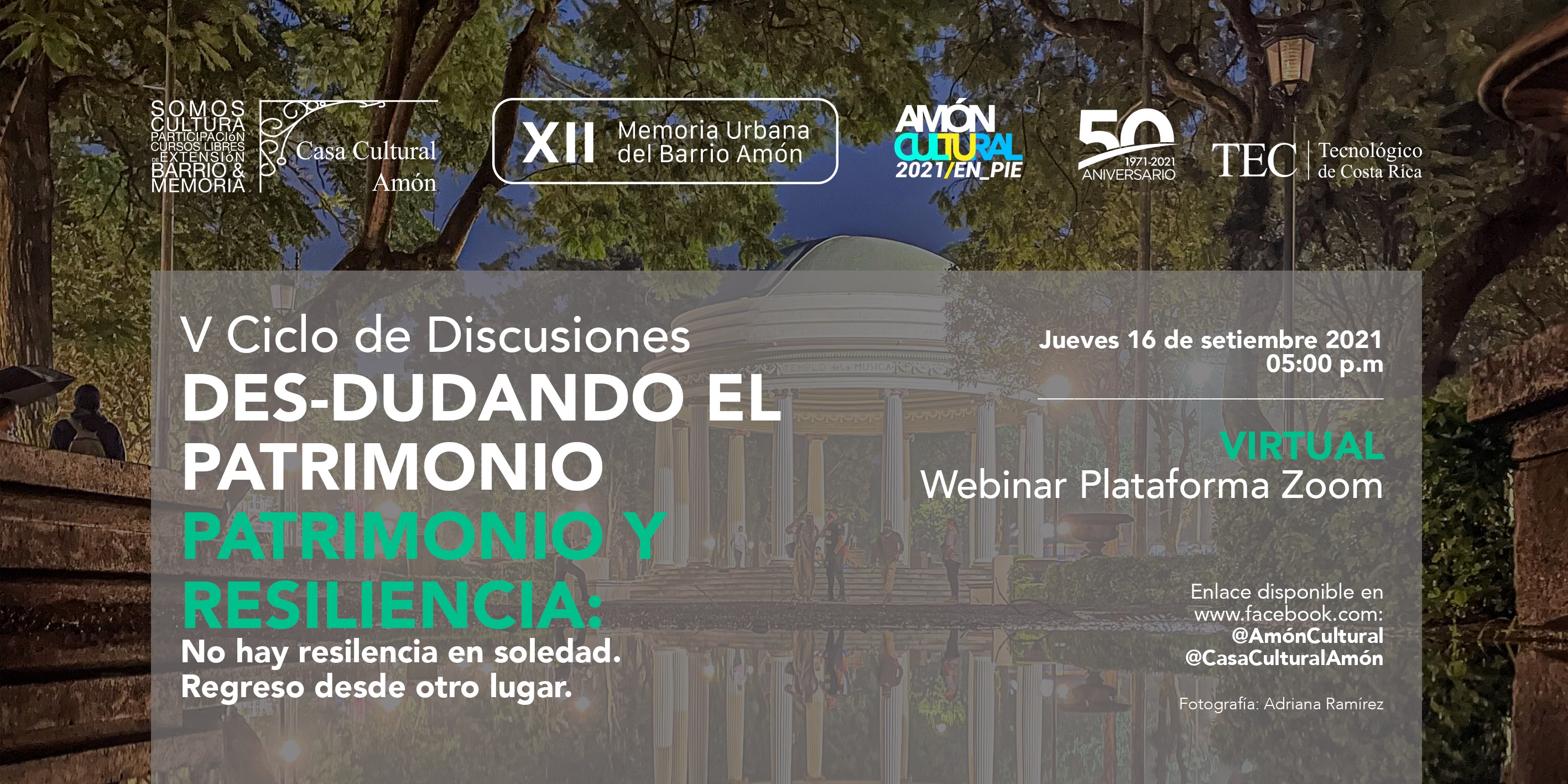 V Ciclo de Discusiones: DES-DUDANDO EL  PATRIMONIO | Patrimonio y Resiliencia