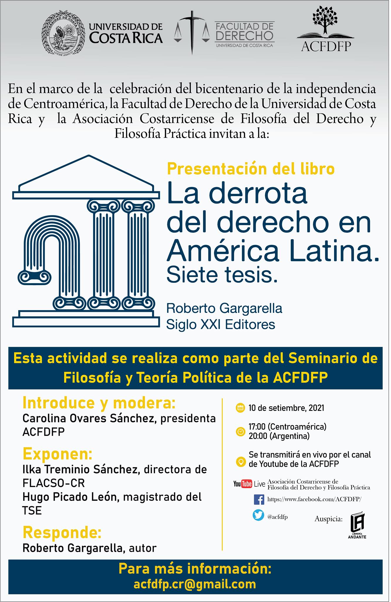 Presentación del libro: La derrota del Derecho en América Latina - Autor: Roberto Gargarella