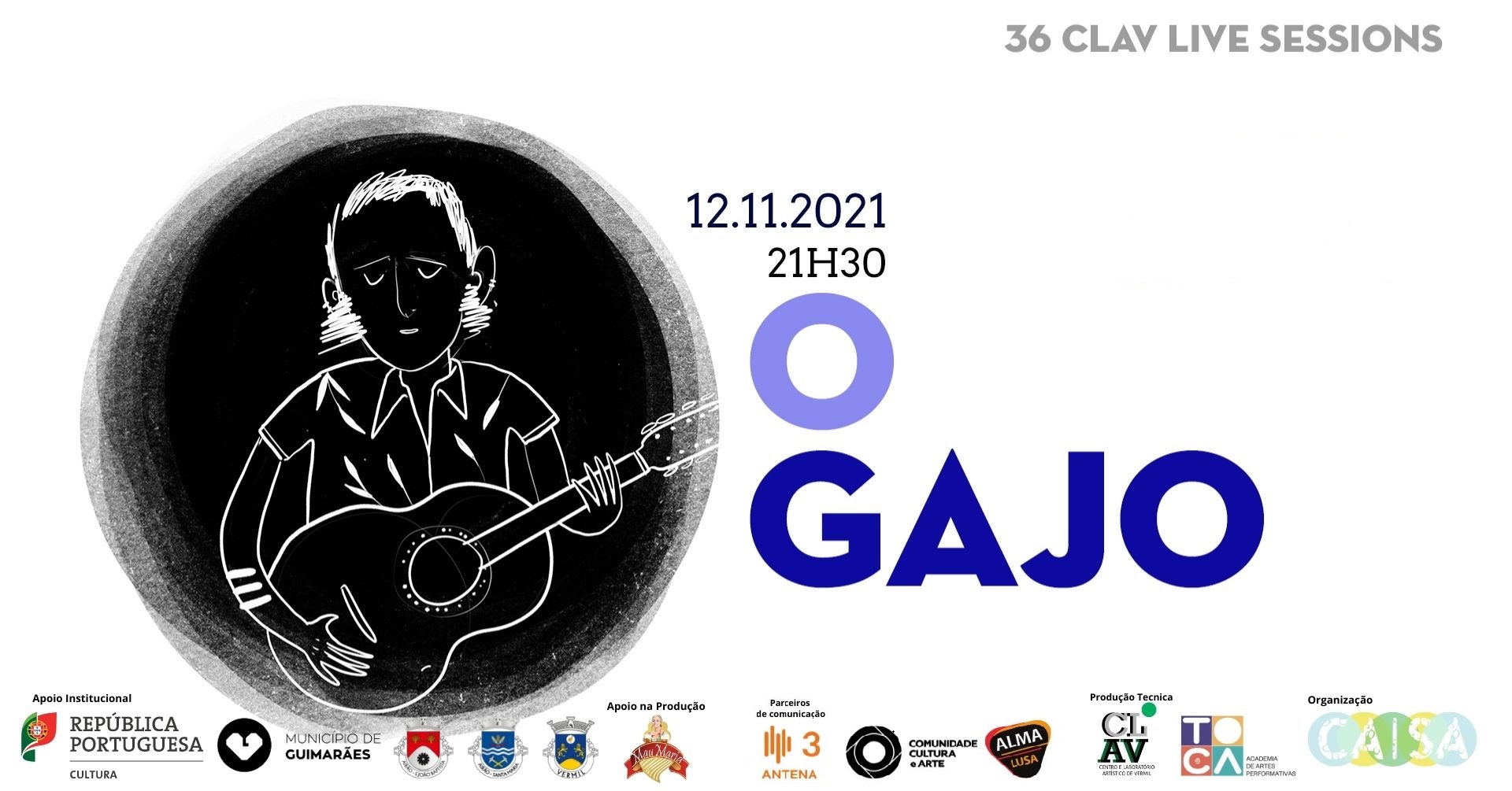 36ª CLAV Live Session // O GAJO convida SATURNIA