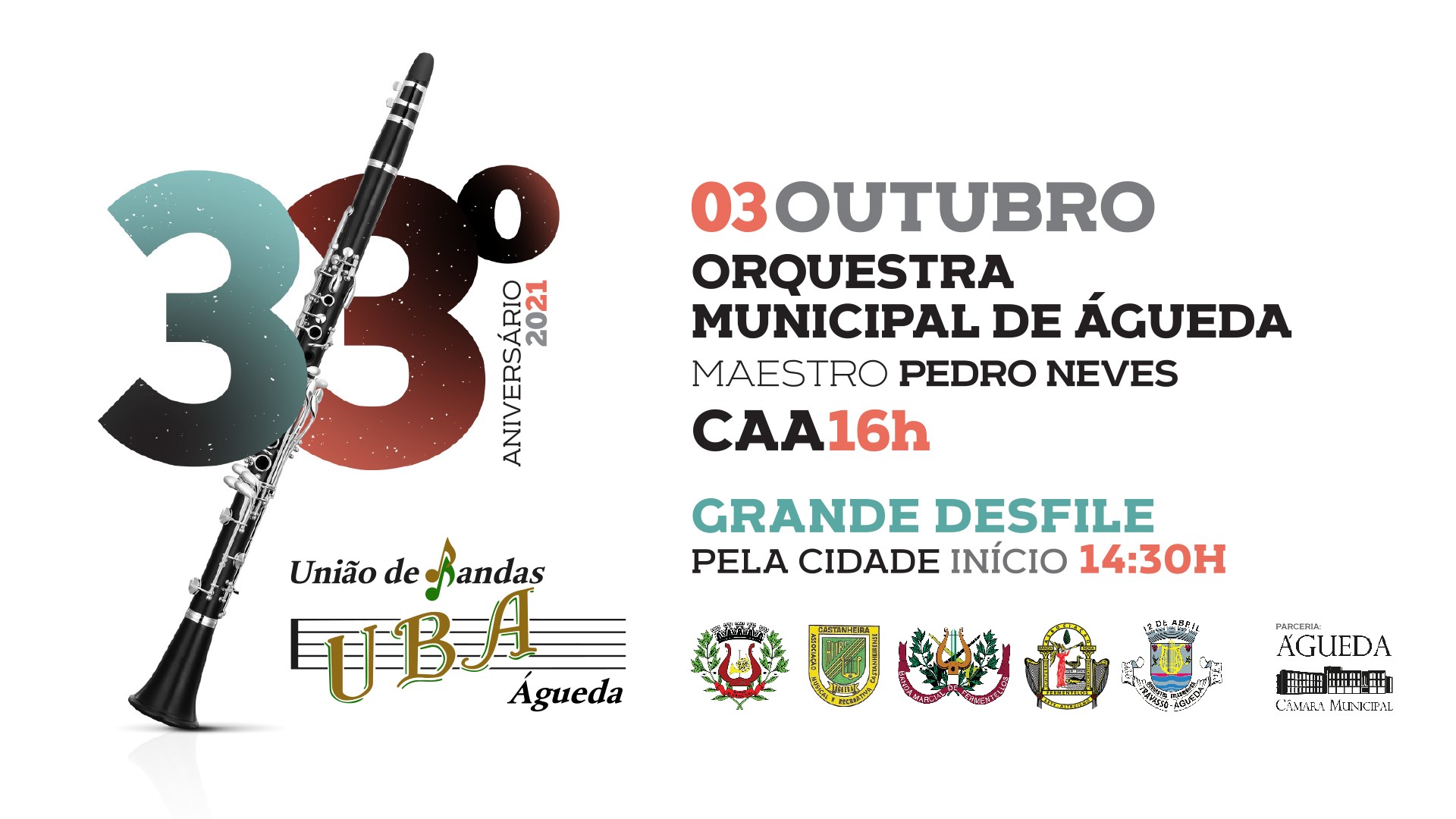33º Aniversário UBA - União de Bandas de Águeda