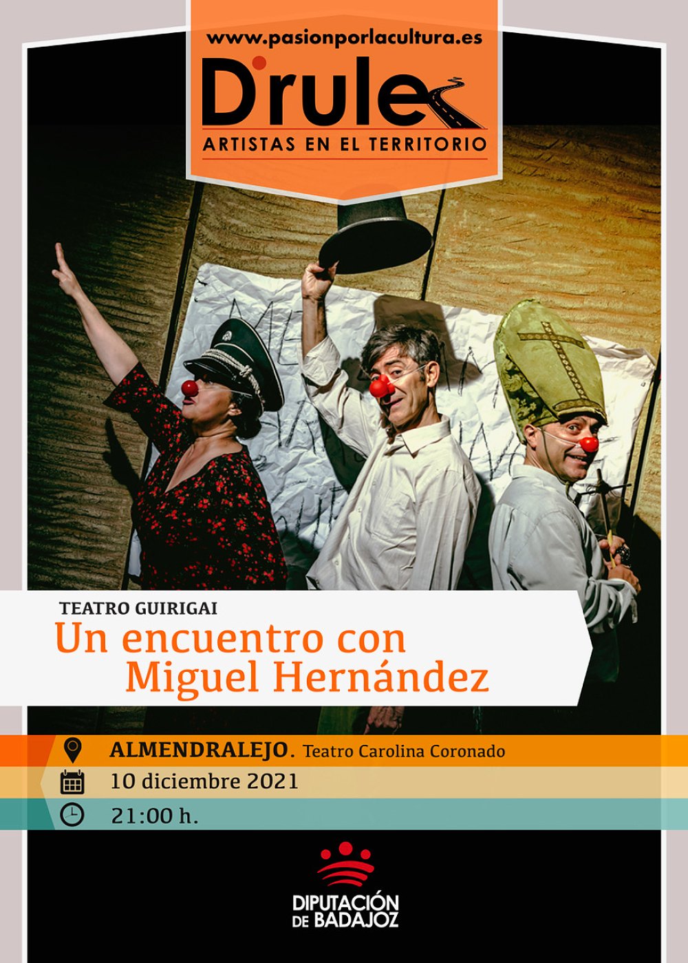 TEATRO | D'Rule 21: «Un encuentro con Miguel Hernández», de Teatro Guirigai