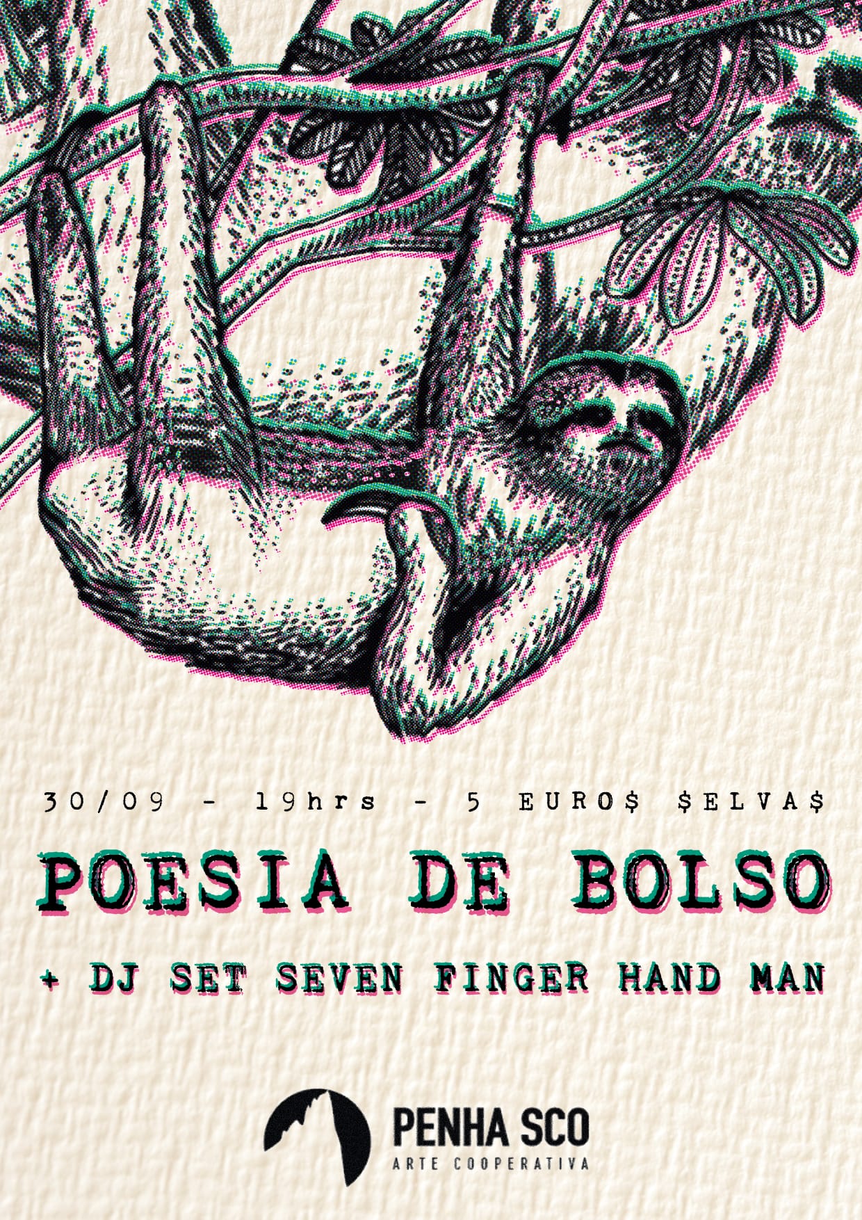 POESIA DE BOLSO + Seven Finger Hand Man DJ Set