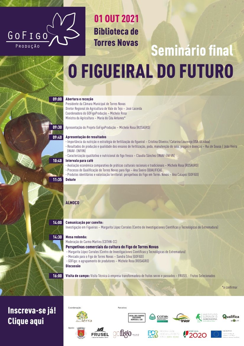  Seminario final: O Figueiral do futuro (La higuera del futuro). Torres Novas (Portugal) 1 de octubre de 2021