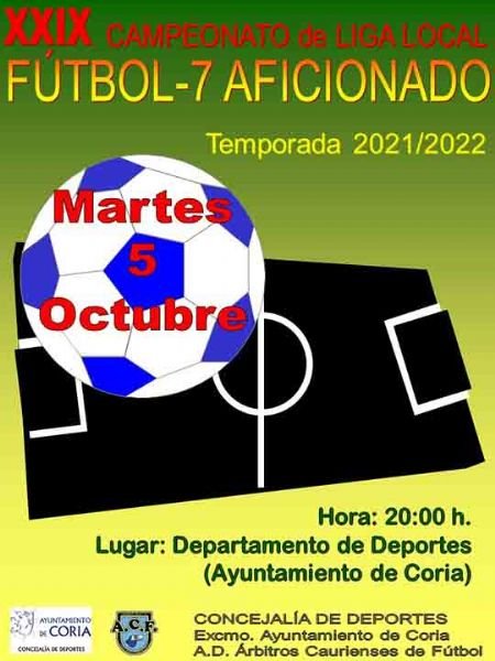 XXIX Cto. de Liga Local de Fútbol-7 Aficionados  2021/22