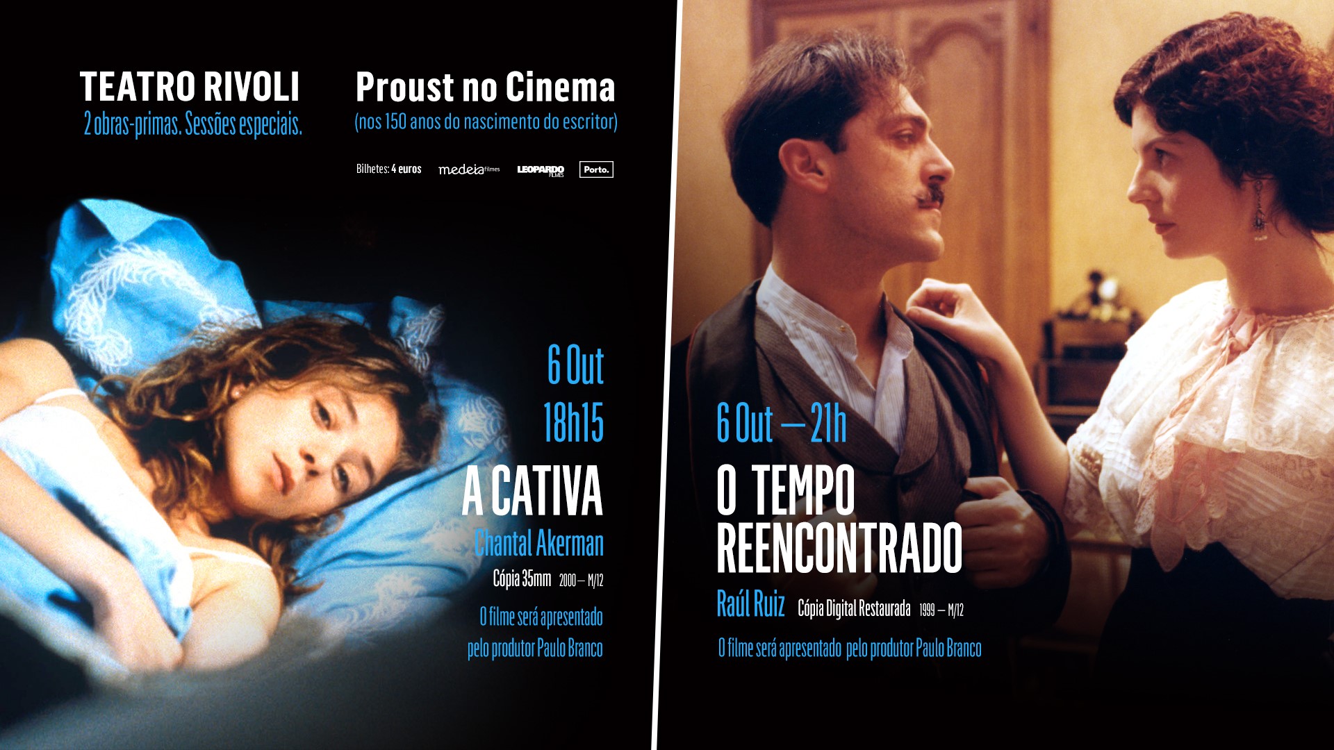 Marcel Proust no cinema, por Chantal Akerman e Raúl Ruiz
