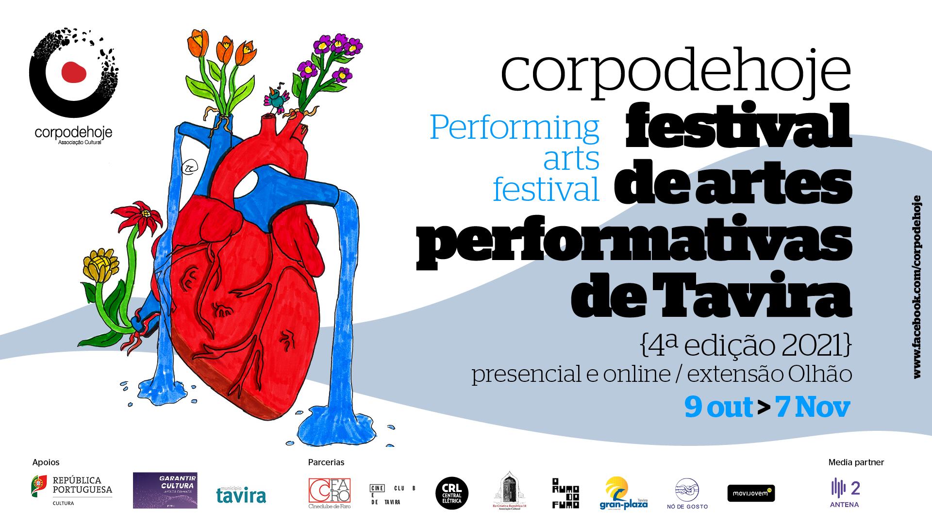 CORPO DE HOJE festival de artes performativas de Tavira {4ª edição 2021} presencial e online