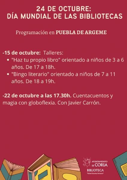 Día Mundial de las Bibliotecas en Puebla de Argeme