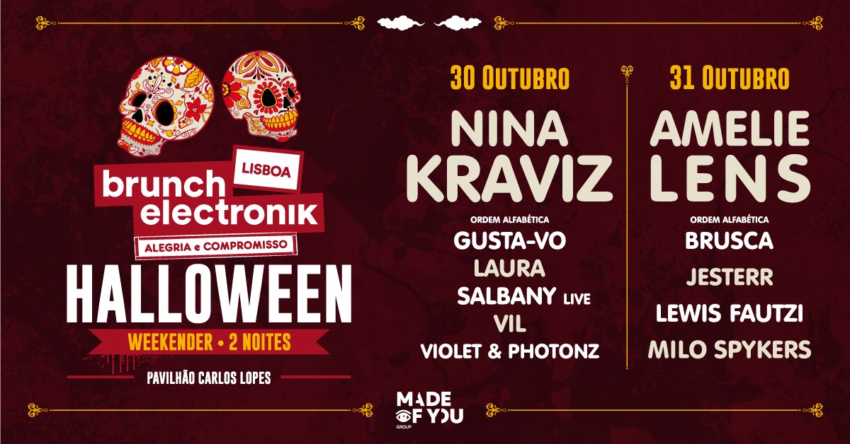Brunch Electronik Weekender Lisboa Sábado - Special Halloween Party