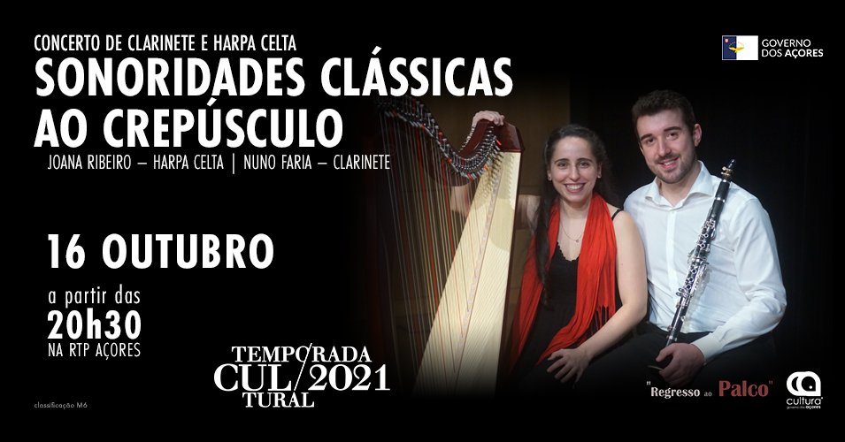 Concerto de Clarinete e Harpa Celta | Temporada Cultural 2021