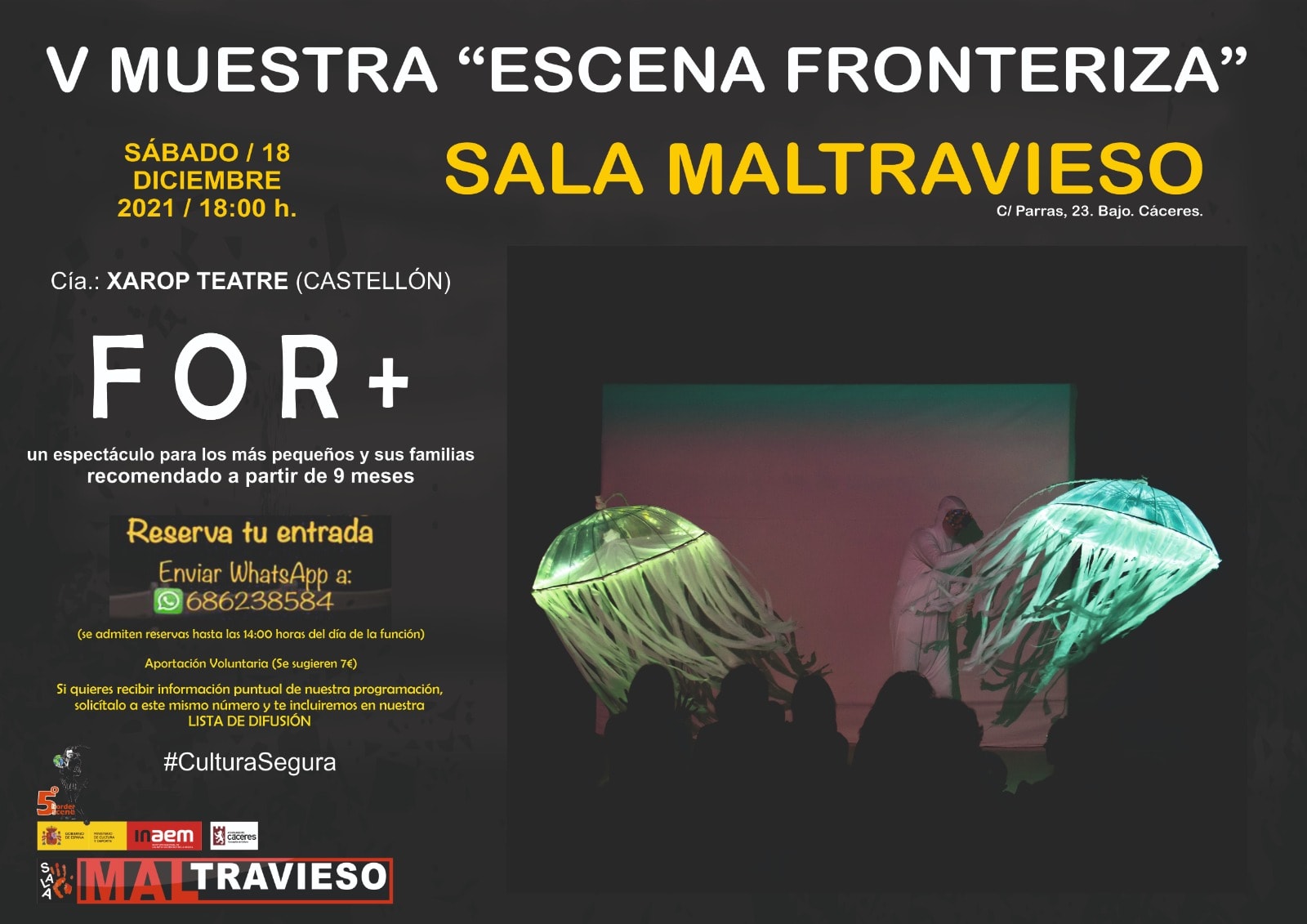 'For + '. Cía: Xarop Teatre (Valencia)