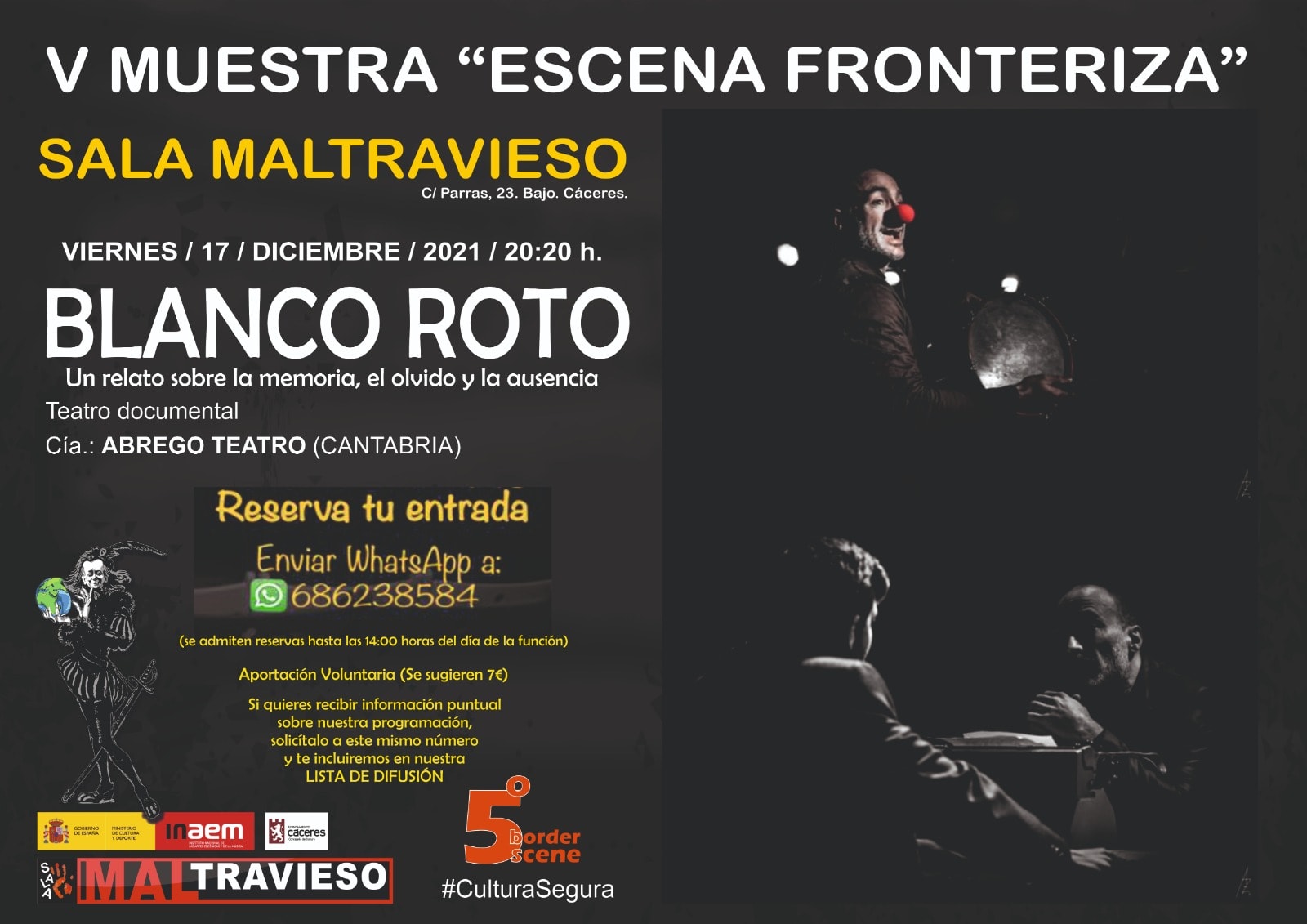 'Blanco Roto' Cía: Ábrego Teatro (Cantabria)