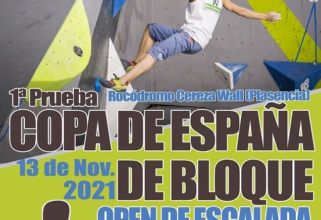 1ª PRUEBA DE COPA DE EXTREMADURA DE ESCALADA EN BLOQUE 2021: V Open de Escalada Cereza Wall