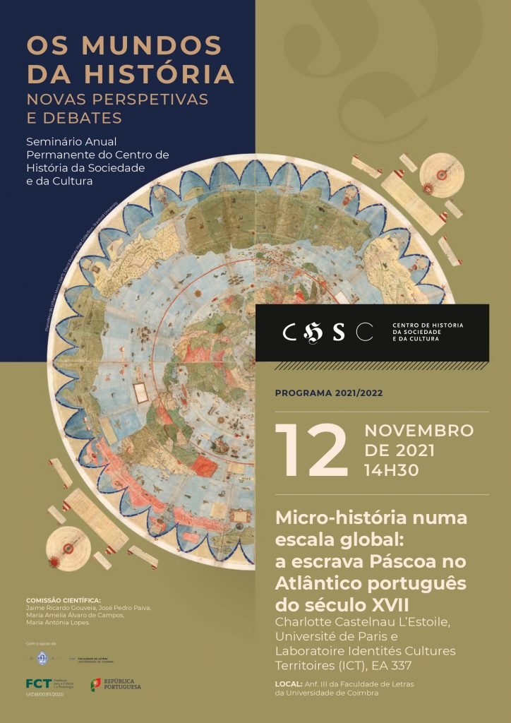 Conferência “Micro-história numa escala global: a escrava Páscoa no Atlântico português do século XVII”