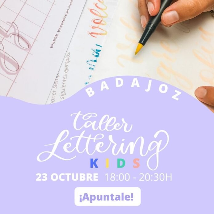 Reserva de plaza taller de lettering para niños Sofi Letters