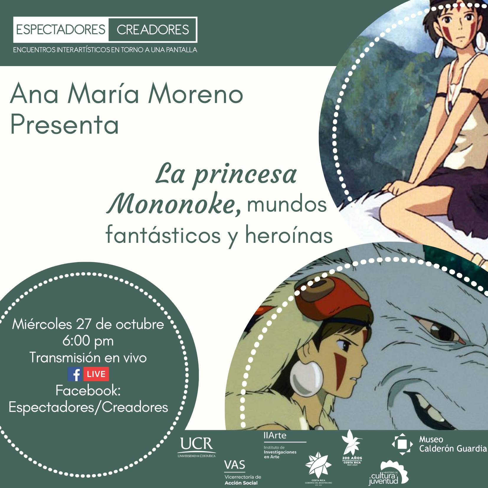 Ana María Moreno presenta La princesa Mononoke, mundos fantásticos  y heroínas