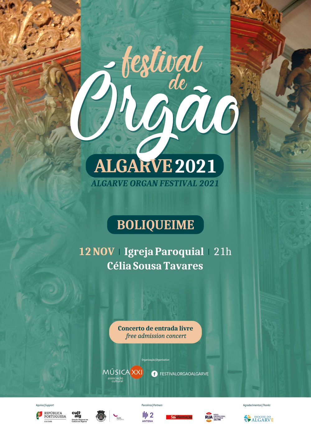 Fetival de Órgão Algarve 2021 - Boliqueime