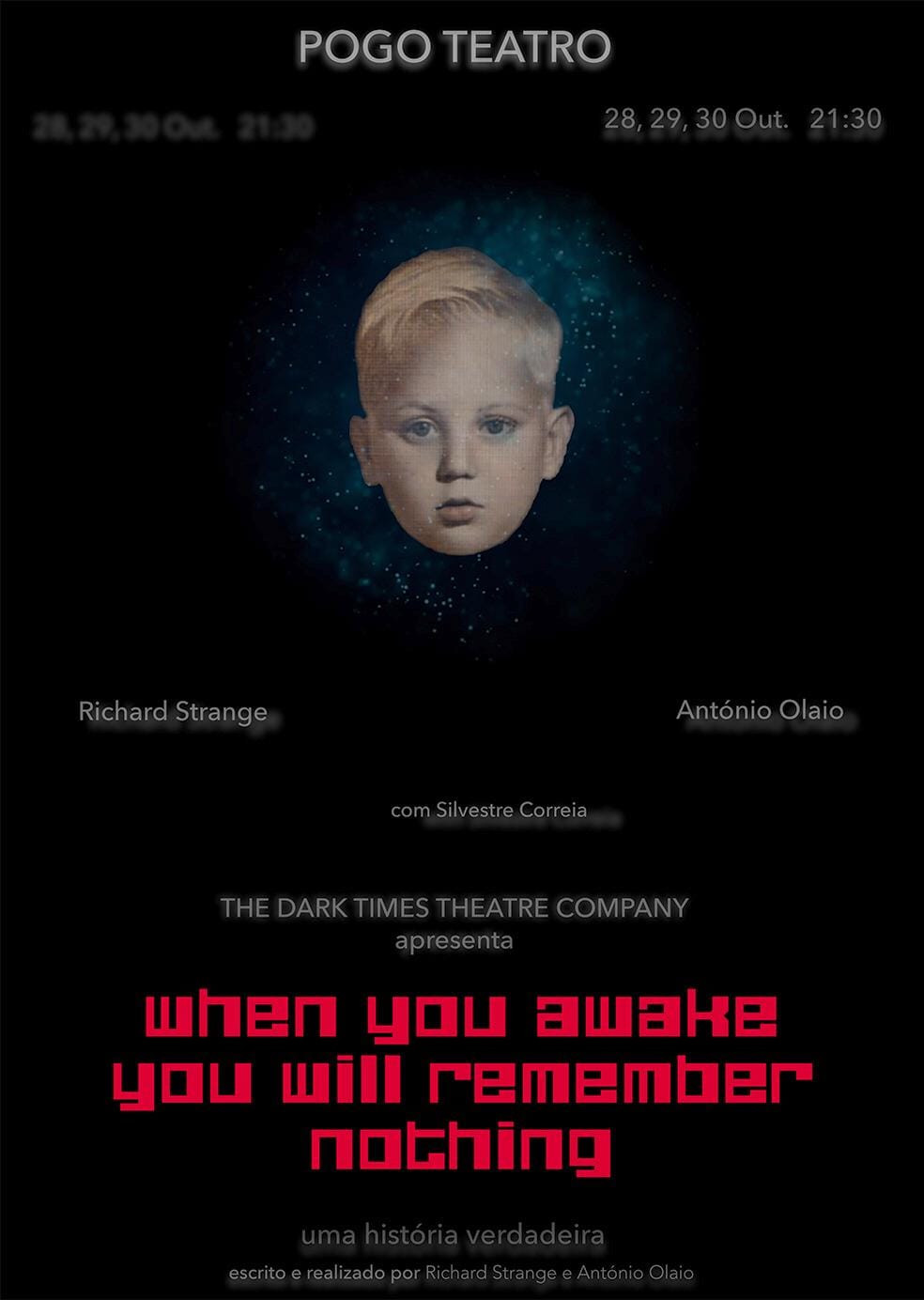 “When you awake you will remember nothing'

Richard Strange e António Olaio - The dark times theater company no Espaço POGO