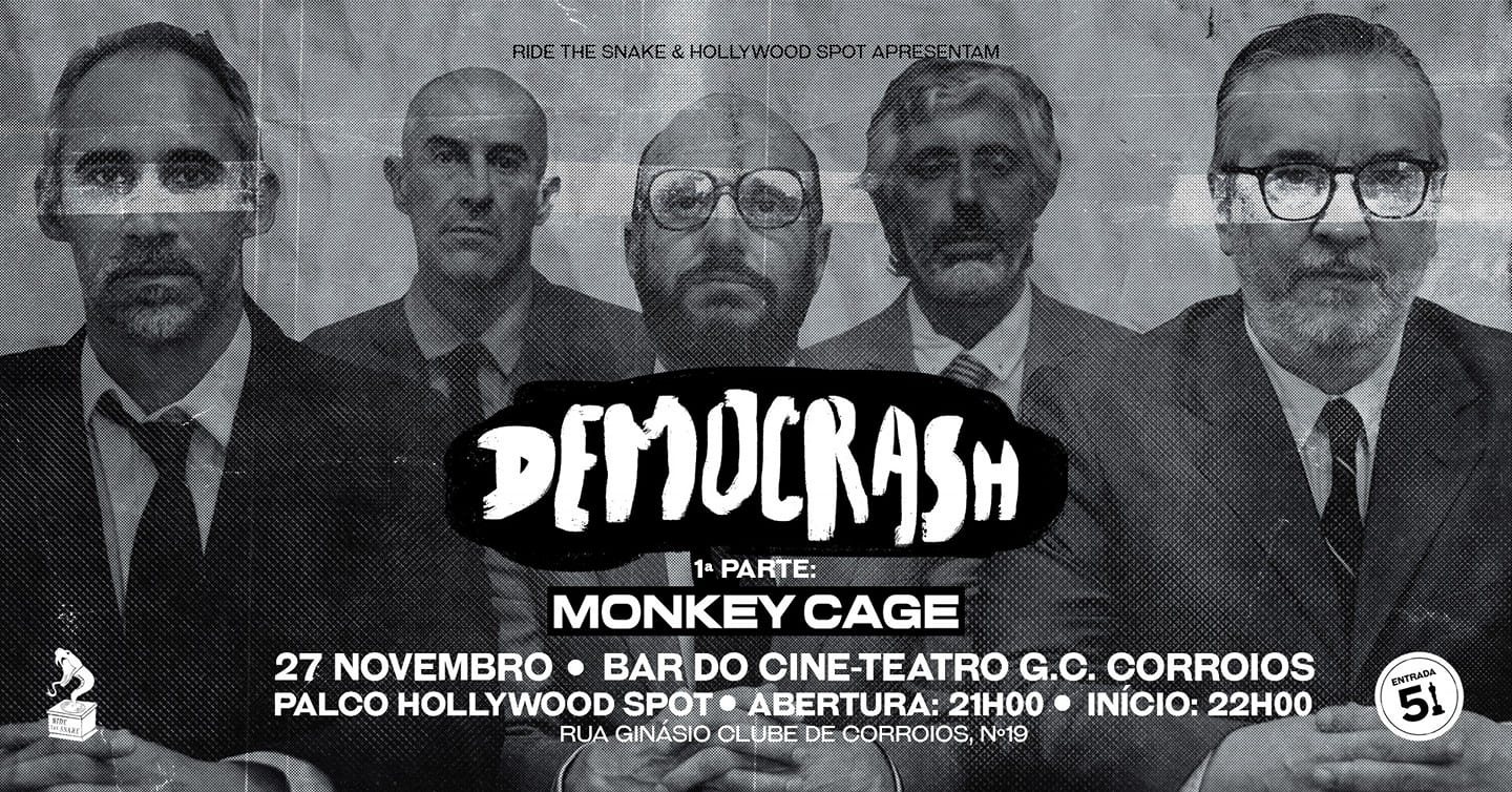 Democrash + Monkey Cage no Hollywood Spot Bar