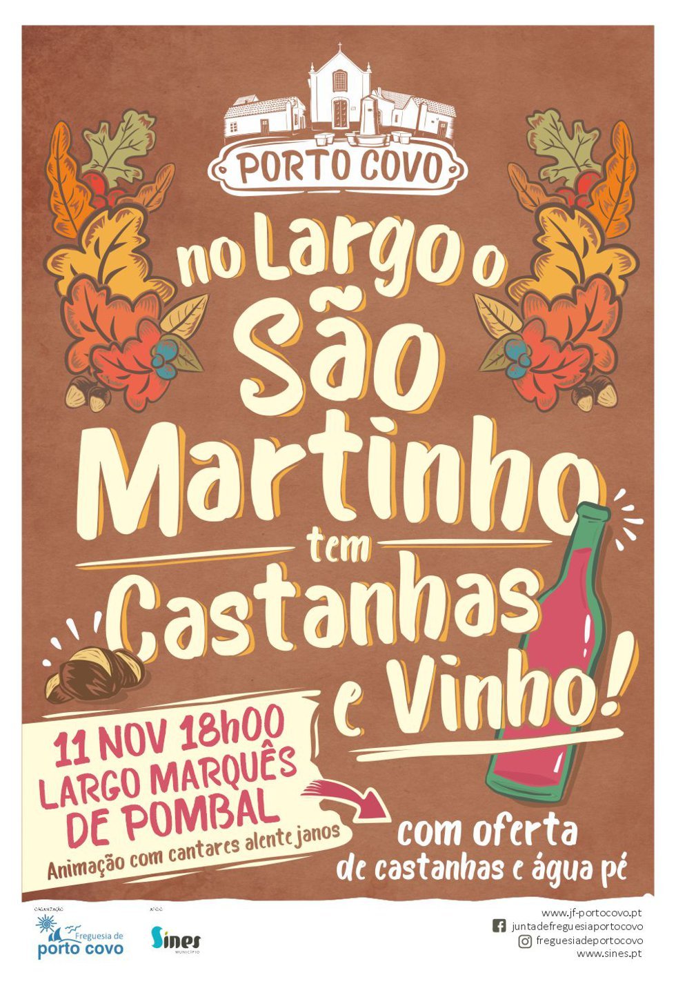 No Largo, o São Martinho tem castanhas e vinho