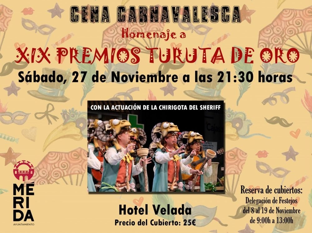 Cena Carnavalesca XIX Premios Turuta de Oro