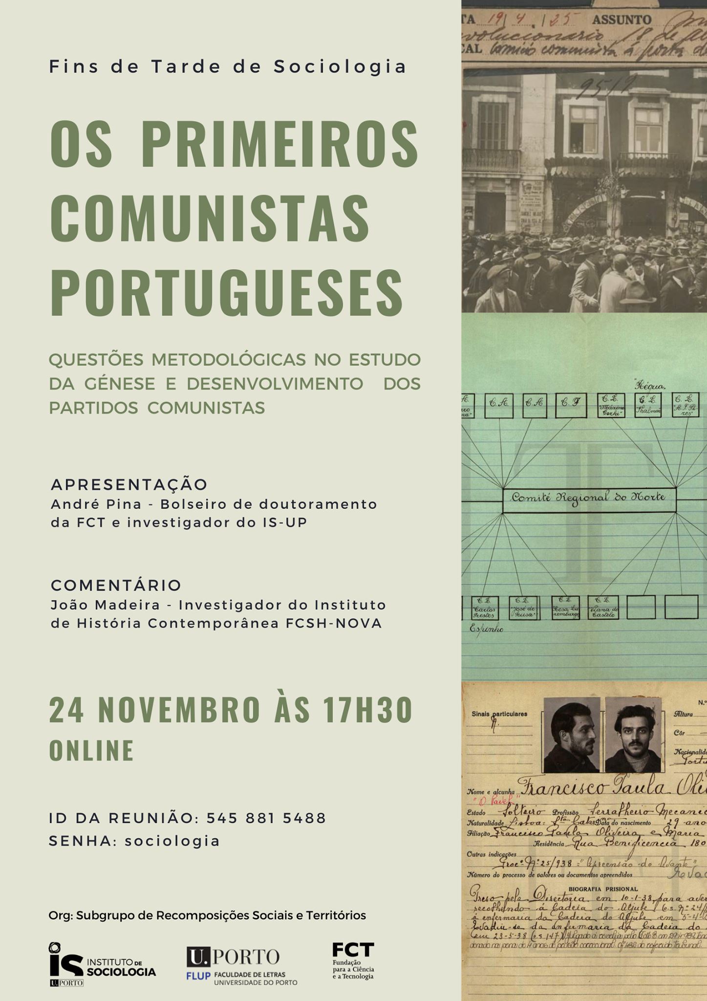 Fins de Tarde de Sociologia | Os primeiros comunistas portugueses