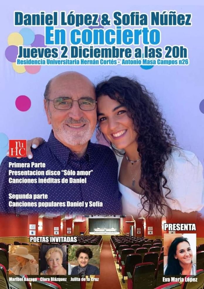 Daniel López y Sofía Núñez en concierto