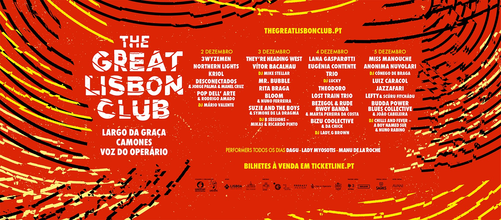 THE GREAT LISBON CLUB // O grande festival dos pequenos palcos // 2 a 5 DEZ - Lisboa