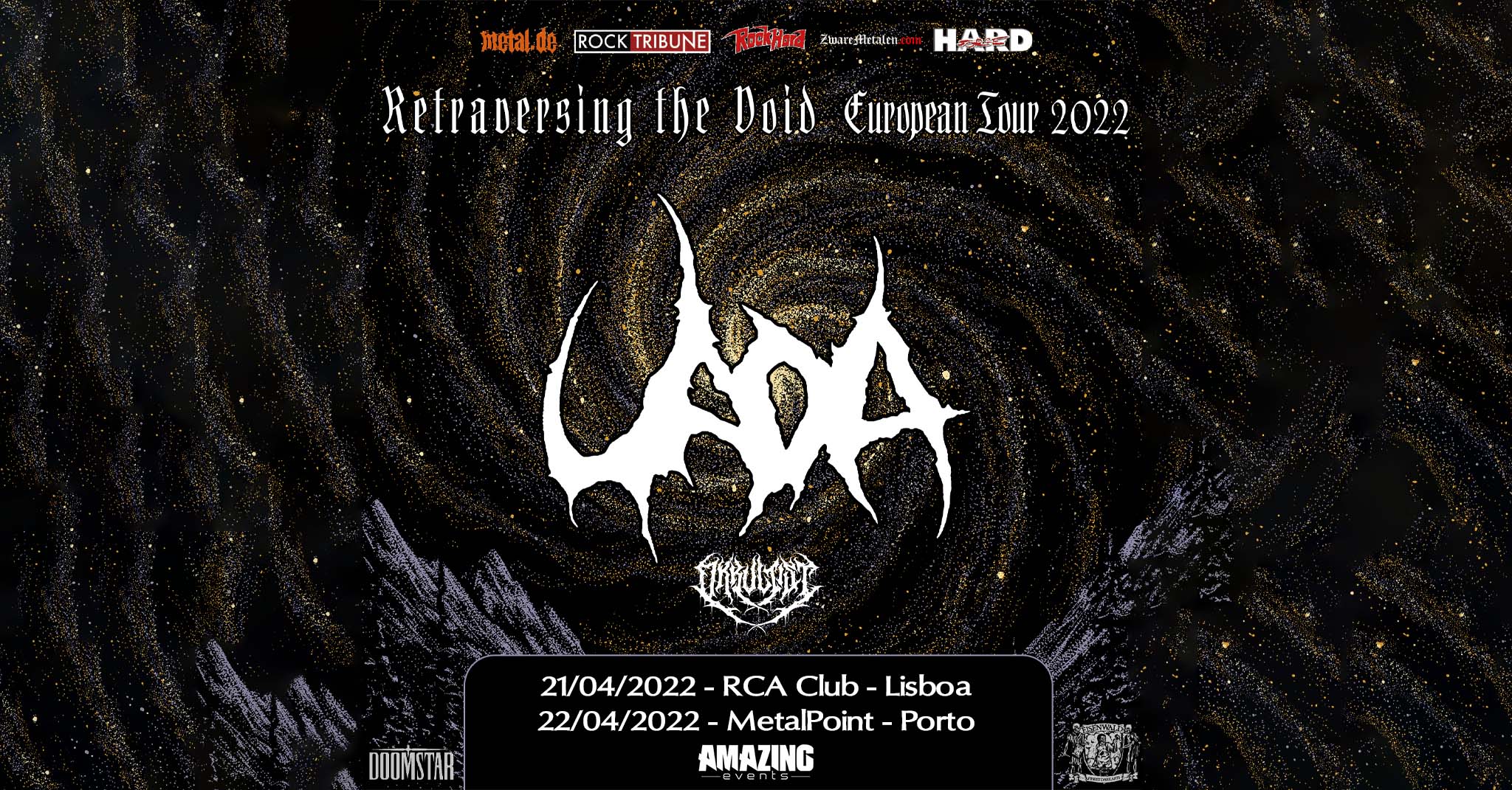 UADA - RETRAVERSING THE VOID EUROPEAN TOUR 2022 - (with Okkultist) @ Lisbon