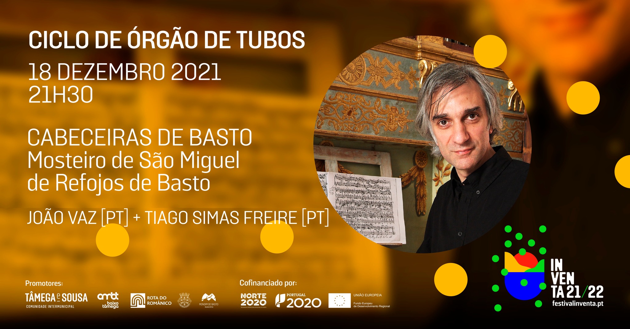 João Vaz [PT] + Tiago Simas Freire [PT] - Ciclo de órgão de tubos - Cabeceiras de Basto