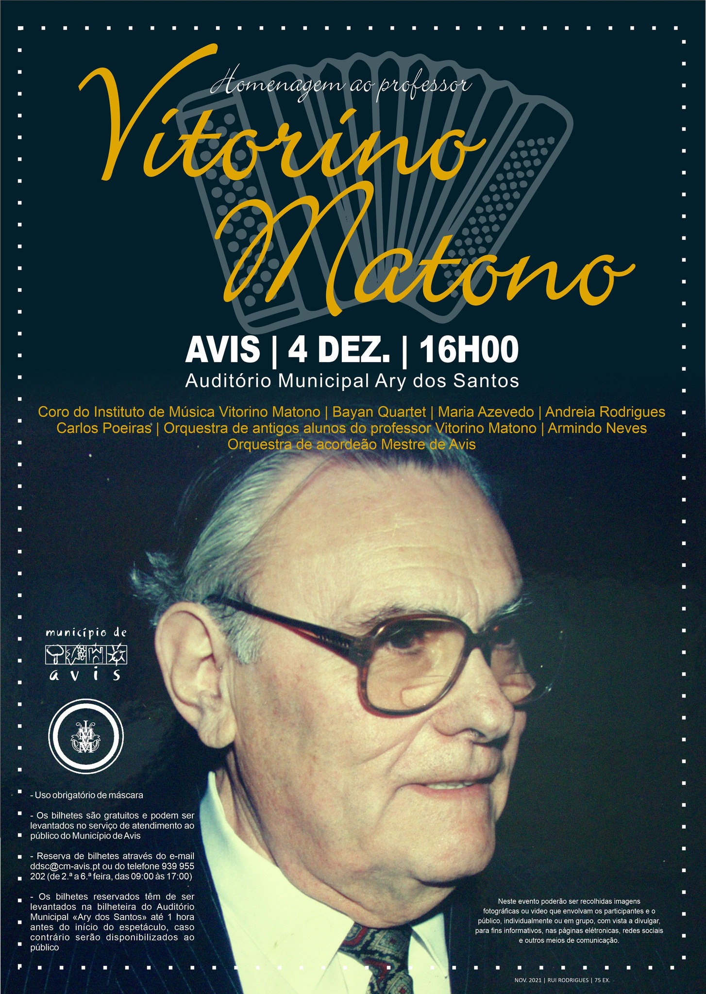 Homenagem ao professor Vitorino Matono -ADIADO
