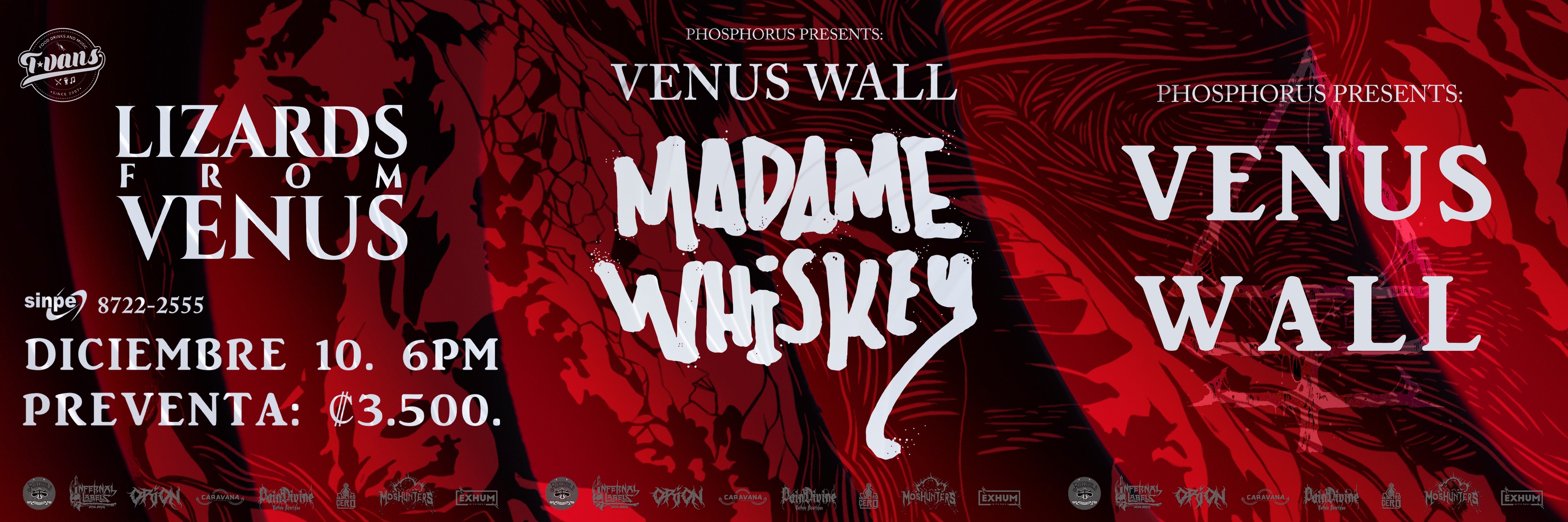 Venus Wall : Madame Whiskey + Lizards from Venus / T-Vans